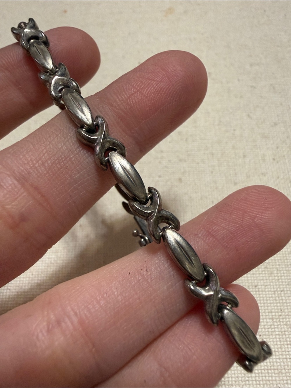Sterling Silver 925 Linked Bracelet 7’ in